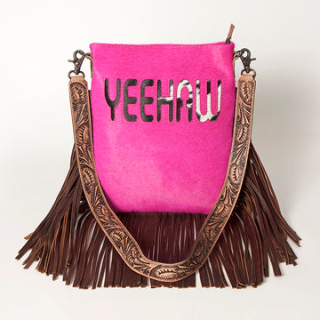 American Darling ADBGS192P Messenger Hair On Genuine Leather women bag western handbag purse